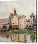 Moret-sur-loing. Morning Canvas Print