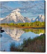 Morning At Oxbow Bend Canvas Print