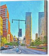 Morning In Dowtown Brooklyn Canvas Print