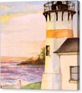 Morning, Lighthouse Canvas Print