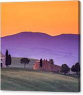 Morning Prayer In A Tuscan Dawn Canvas Print