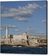 Morro Castle Havana Cuba Was Built Canvas Print