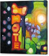 Motel Lights Canvas Print