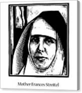 Mother Frances Streitel - Jlmfc Canvas Print