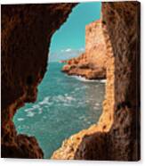 Mother Natures Art - Fantabulous Rock Window With A View Canvas Print