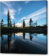 Mount Baker Cloudscape Reflection Canvas Print