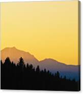 Mount Lassen At Sunset Canvas Print