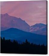 Purple Mountains Majesty Canvas Print