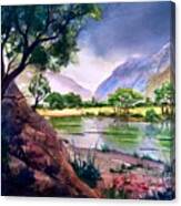 Mountain Lake Memories Canvas Print