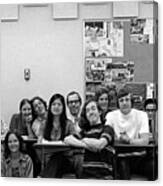 Mr Clay's Ap English Class - Cropped Canvas Print