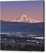 Mount Hood From Camas Canvas Print