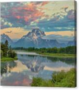 Mt Moran First Light Canvas Print