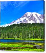 Mt. Rainier From Reflection Lakes Canvas Print