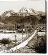 Mt. Shasta Viewed From Sisson Lane Circa 1908 Canvas Print