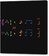 Music Notes 35 Canvas Print
