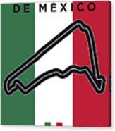 My Gran Premio De Mexico Minimal Poster Canvas Print