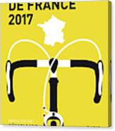 My Tour De France Minimal Poster 2017 Canvas Print