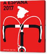 My Vuelta A Espana Minimal Poster 2017 Canvas Print
