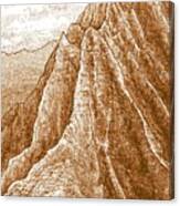 Na Pali Cliffs Sienna Canvas Print