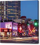 Nashville - Broadway Street Canvas Print