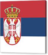 National Flag Of Serbia. Canvas Print