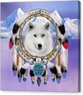 Native Indian Wolf Spirit Canvas Print