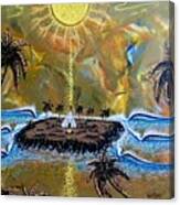 Native Sunset Dream Canvas Print