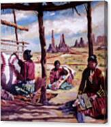 Navajo Weavers Canvas Print