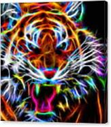 Neon Tiger Canvas Print