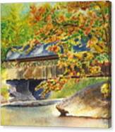 New England  Covered Bridge Canvas Print