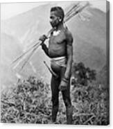 New Guinea Tribesman Canvas Print
