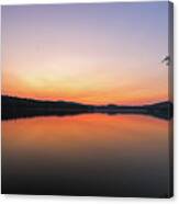 New Hampshire Back Lake Sunset Canvas Print