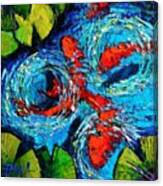 New Painting! #koi #fishes #oilpainting Canvas Print