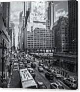 New York City 42nd Street Traffic Vi Canvas Print