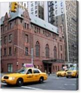 New York City Yellow Cab  - Amsterdam -  West Seventy Sixth Canvas Print