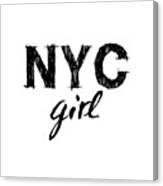 New York City Girl Canvas Print