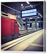 Next #train #berlin Canvas Print