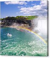 Niagara Falls Rainbow Clouds Canvas Print