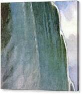 Niagara Falls - Vintage Illustrated Poster Canvas Print