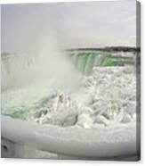 Niagara Falls Winter Crystal Ice Formation Canvas Print