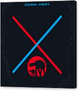 No155 My Star Wars Episode V The Empire Strikes Back Minimal Movie Poster Canvas Print