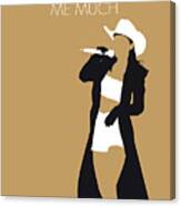 No160 My Shania Twain Minimal Music Poster Canvas Print