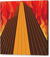 No665 My The Towering Inferno Minimal Movie Poster Canvas Print