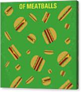 No778 My Cloudy With A Chance Of Meatballs Minimal Movie Poster Canvas Print