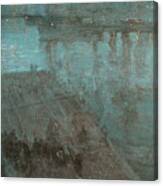Nocturne In Blue And Gold Valparaiso Canvas Print