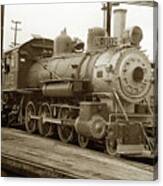 Northwestern Pacific Locomotive 4-6-0 No. 112 In The Tiburon Yard 1953 #1 Canvas Print