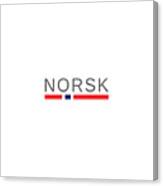 Norway Norsk Canvas Print