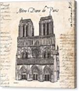 Notre Dame De Paris Canvas Print