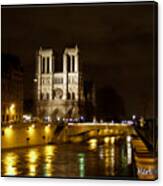 Notre Dame On The Seine Canvas Print