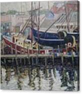 Nova Scotia Boats At Rest Canvas Print